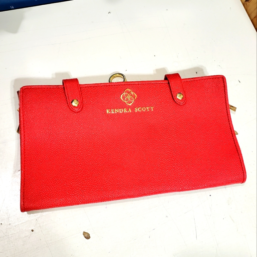 Kendra Scott Red Travel Wallet Clutch